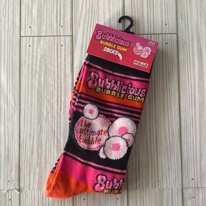 3/$10  BUBBLICIOUS Gen X Novelty Crew Socks